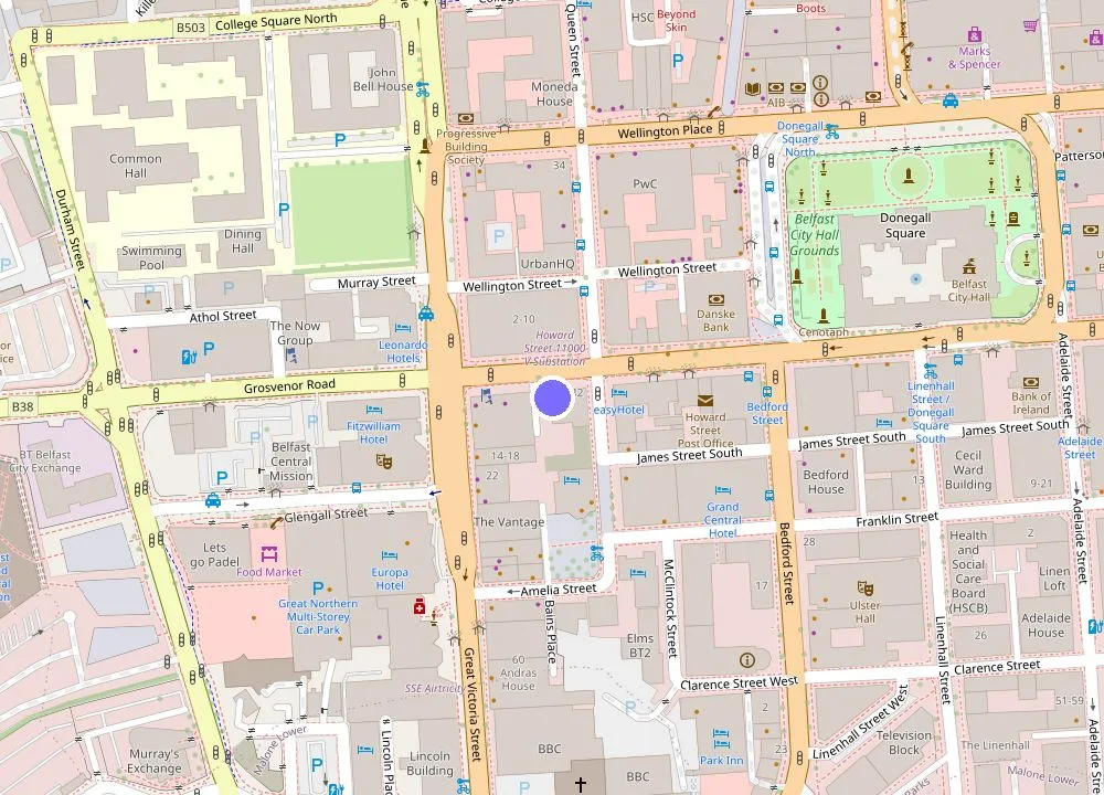 Map: The Flint Hotel